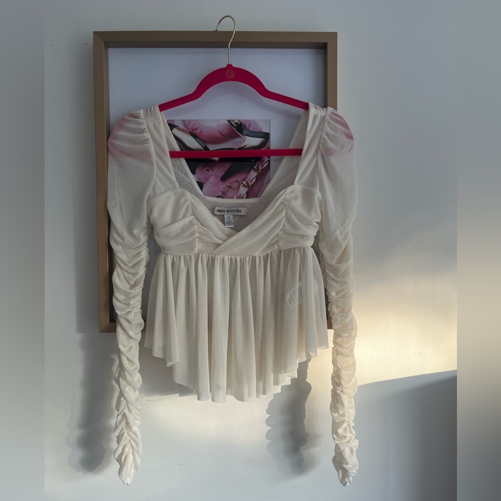 UO chiffon long sleeve top